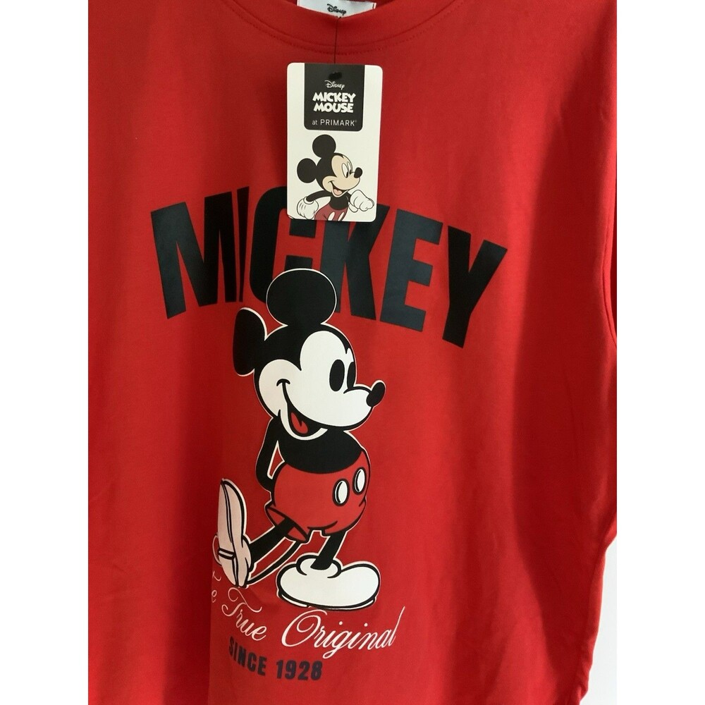 Disney Parks Red Mickey Mouse T‑Shirt  Women Size Medium NWT Primark - Picture 2 of 4